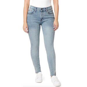 kensie Jeans Vintage Luxe The Kelsey High-Rise Skinny Raw Edge Hem 28" (8) EUC